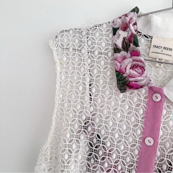 Anthropologie X Tracy Reece 2- Piece Cherry Blossom Midi Shirtdress - Picture 7 of 14